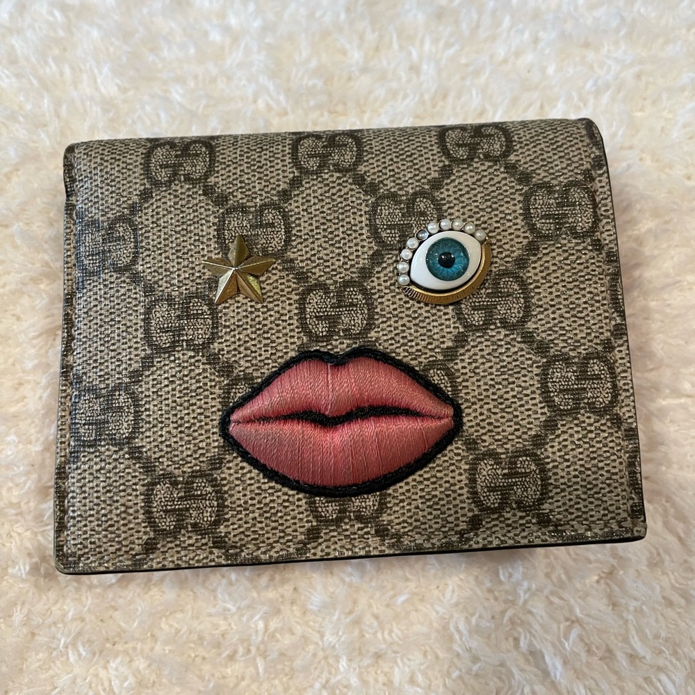 GUCCI GG Supreme Face BiFold Wallet